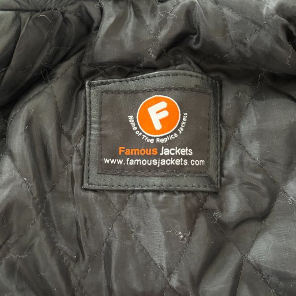 Vintage black leather motorcycle jacket size small - Picture 6 of 8